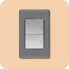 Interruptor doble plata