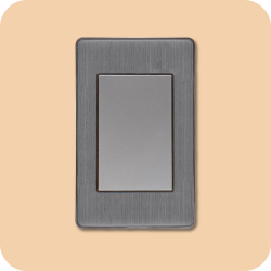 Placa ciega plata