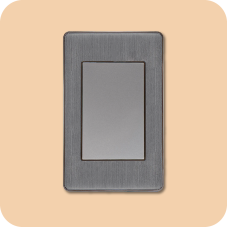 Placa ciega plata